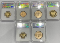Золотые памятные монеты с высокими грейдами от компании ННР